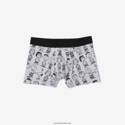 Boxer lungi din bumbac organic lacoste x peanuts 0H6PD41638 bărbați grey chine cca