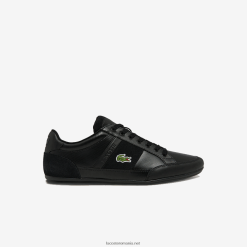 Lacoste adidași chaymon bl din piele și sintetice 0H6PD41807 bărbați negru 02h