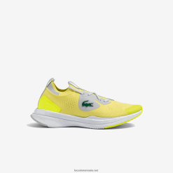 Lacoste adidași din material textil run spin tricot 0H6PD43313 juniori ylw/lt gry 382