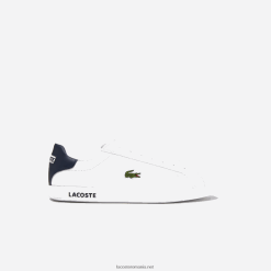 Lacoste adidași din piele absolvenți 0H6PD41912 bărbați alb și bleumarin 042