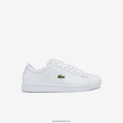 Lacoste adidași din piele carnaby bl 0H6PD41817 bărbați alb 21 g