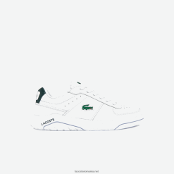 Lacoste adidași din piele game advance 0H6PD41916 bărbați alb și verde închis 1r5