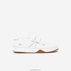 Lacoste adidasi l001 sintetici 0H6PD43258 copii alb și roz b53