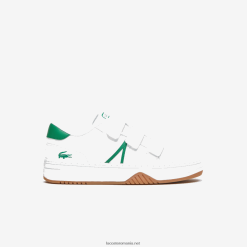 Lacoste adidasi l001 sintetici 0H6PD43325 juniori alb/verde 082
