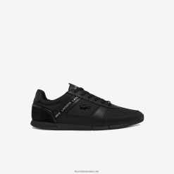 Lacoste adidasi menerva din material textil 0H6PD41701 bărbați negru 02h