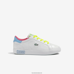 Lacoste adidasi powercourt sintetici color-pop 0H6PD43071 copii alb/verde 082