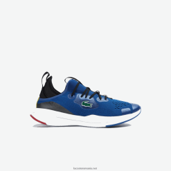 Lacoste adidași run spin comfort textil contrast de culoare 0H6PD41882 bărbați albastru alb 221