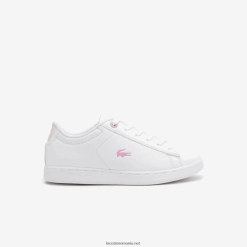 Lacoste adidasi sintetici carnaby 0H6PD43114 copii alb 21 g