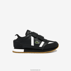 Lacoste adidași sintetici partener 0H6PD43239 copii alb-negru 312