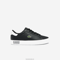 Lacoste adidași sintetici powercourt 0H6PD43309 juniori alb-negru 312
