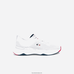 Lacoste adidași texturizat Court-Drive 0H6PD41861 bărbați alb/marinier și roșu 407