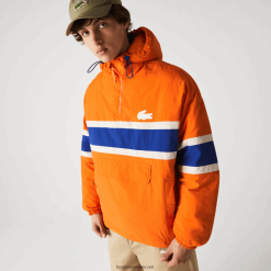 Lacoste Am o jachetă matlasată 0H6PD41300 bărbați portocaliu albastru bej 0d8
