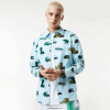 Lacoste cămașă cu imprimeu crocodil cu fit regular 0H6PD41574 bărbați albastru alb eep