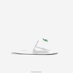 Lacoste diapozitive croco 1.0 sintetice 0H6PD41728 bărbați alb/verde 082