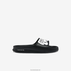 Lacoste diapozitive cu imprimeu sintetic croco 2.0 0H6PD42698 femei alb-negru 312