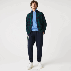 Lacoste fanioane l insignă fleece pantaloni de trening 0H6PD41168 bărbați bleumarin 166