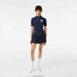 Lacoste fustă sport miami ediție deschisă 0H6PD42423 femei albastru portocaliu t5i