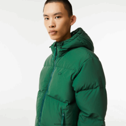 Lacoste geacă matlasată hidrofugă 0H6PD41211 bărbați verde 132