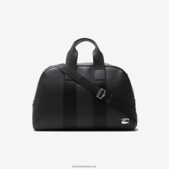 Lacoste geanta de weekend din piele supla 0H6PD42101 femei negru 000