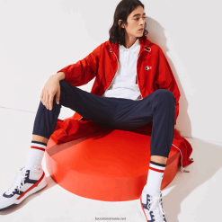 Lacoste haină de ploaie pliabilă sport franceză sporting spirit editie 0H6PD41295 bărbați roșu alb bleumarin yy2