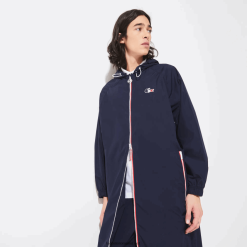 Lacoste haină de ploaie pliabilă sport franceză sporting spirit editie 0H6PD41296 bărbați bleumarin alb roșu lege