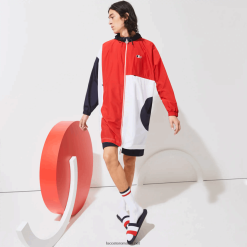 Lacoste haina de ploaie supradimensionata sport french sporting spirit editie 0H6PD41299 bărbați bleumarin roșu alb db3