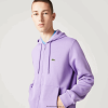 Lacoste Hanorac cu fermoar din lână cu buzunar cangur 0H6PD41102 bărbați Gfu violet