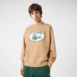 Lacoste Hanorac cu imprimeu cu monograme de marcă 0H6PD41009 bărbați bej 02s