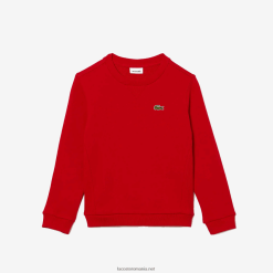 Lacoste hanorac din bumbac 0H6PD42974 copii roșu 240