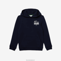 Lacoste hanorac din bumbac crocodil 0H6PD43203 copii bleumarin 166