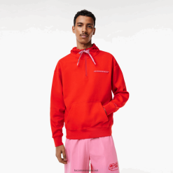 Lacoste hanorac reversibil cu corp lejer 0H6PD4376 bărbați roșu s5h