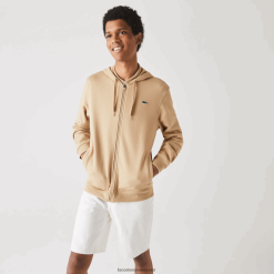 Lacoste hanorac sport ușor bimaterial 0H6PD4981 bărbați bej gp2