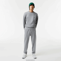 Lacoste imprimă pantaloni de sport 0H6PD41012 bărbați gri chine yrd