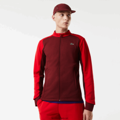 Lacoste jachetă de golf termică sport 0H6PD41076 bărbați roșu bordeaux 6hj