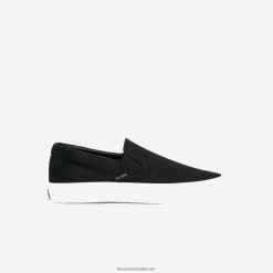 Lacoste jump serve canvas slip on 0H6PD41871 bărbați alb-negru 312