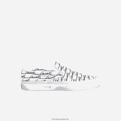 Lacoste jump serve pânză imprimată slip on 0H6PD42707 femei alb și aproape alb 65t