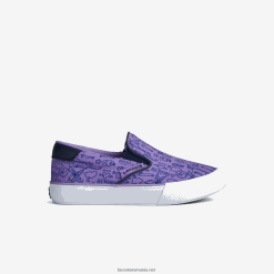 Lacoste jump serve textile slip on 0H6PD42969 sugari alb violet 84x