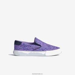 Lacoste jump serve textile slip on 0H6PD43235 copii alb violet 84x