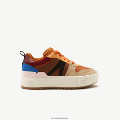 Lacoste l002 iarna pantofi exterior piele 0H6PD42729 femei maro roz 7e1