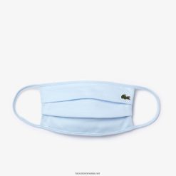 Lacoste l.12.12 mască de protecție a feței de bumbac piqué 0H6PD42323 bărbați albastru deschis t01