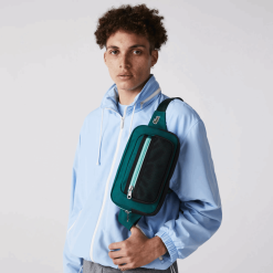 Lacoste l tinuta detalii contrastante rucsac panza 0H6PD42040 bărbați swing vert 132 spiruline h47