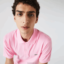 Lacoste original l.12.12 polo 0H6PD4851 bărbați roz 6us