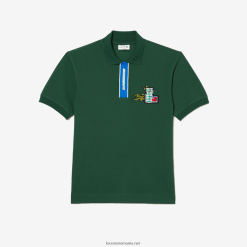 Lacoste pachetă contrastată și polo cu insignă de crocodil 0H6PD4634 bărbați verde 132