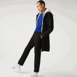 Lacoste pantaloni chino slim fit rezistenti la apa 0H6PD41588 bărbați negru 031