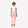 Lacoste pantaloni de sport din jerseu de bumbac 0H6PD42403 femei roz kf9
