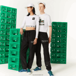 Lacoste pantaloni de sport din nylon live x minecraft 0H6PD41175 bărbați negru 031