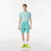 Lacoste pantaloni scurți sport 0H6PD411 bărbați verde deschis galben h0u