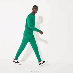 Lacoste pantaloni sport de tenis din lână 0H6PD4959 bărbați verde s6w
