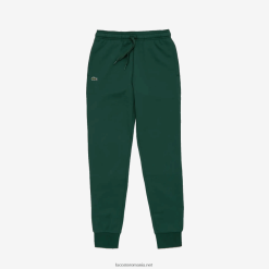 Lacoste pantaloni sport de tenis din lână 0H6PD4985 bărbați verde 132