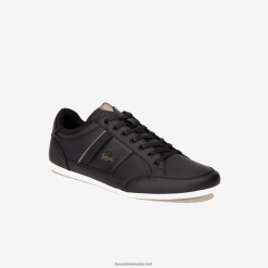 Lacoste pantofi sport din piele chaymon și sintetice 0H6PD41715 bărbați kaki negru 2h5